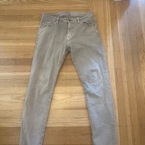 AG Adriano Goldschmied men’s gray modern slim Jeans 33x33